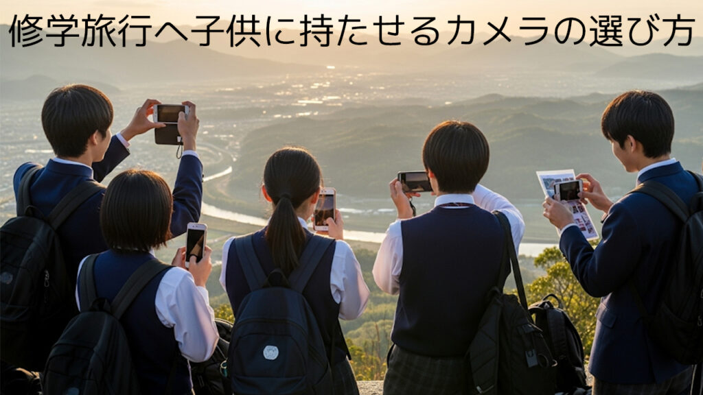 修学旅行へ子供に持たせるデジカメの選び方